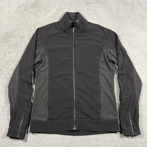 Kuhl Dfynce Jacket Mens Small Softshell Motorcycle Black Gray Outdoors Hiking